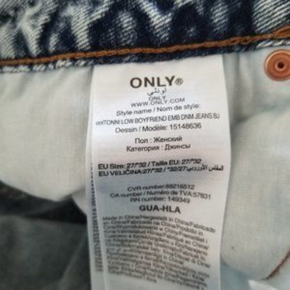 ASOS Only Tonni Floral Embroidered Jeans - Picture 5 of 8
